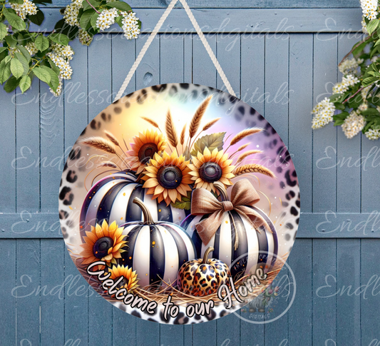 LEOPARD FALL PUMPKIN ROUND