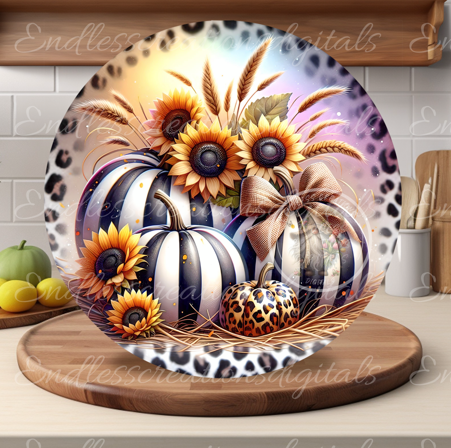 LEOPARD FALL PUMPKIN ROUND