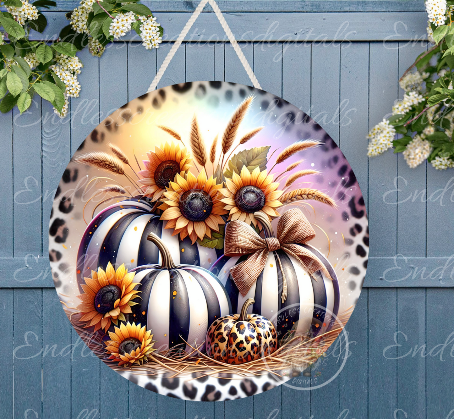 LEOPARD FALL PUMPKIN ROUND