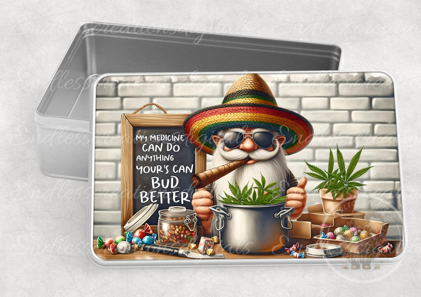 GNOME MEDICINE RECTANGLE/TIN