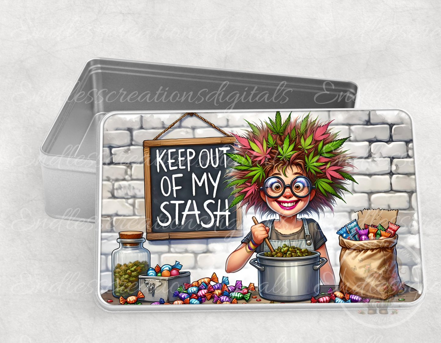 KEEP OUT RECTANGLE/TINS