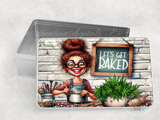 LETS GET BAKED RECTANGLE/TINS