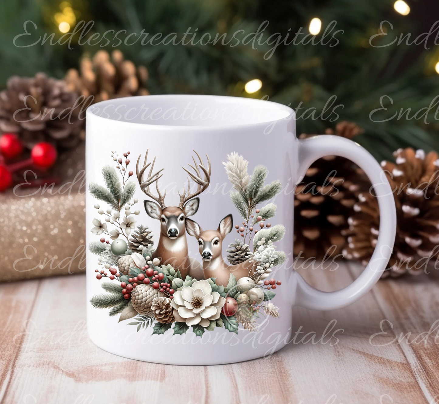 WINTER DEER TRANSPARENCIES