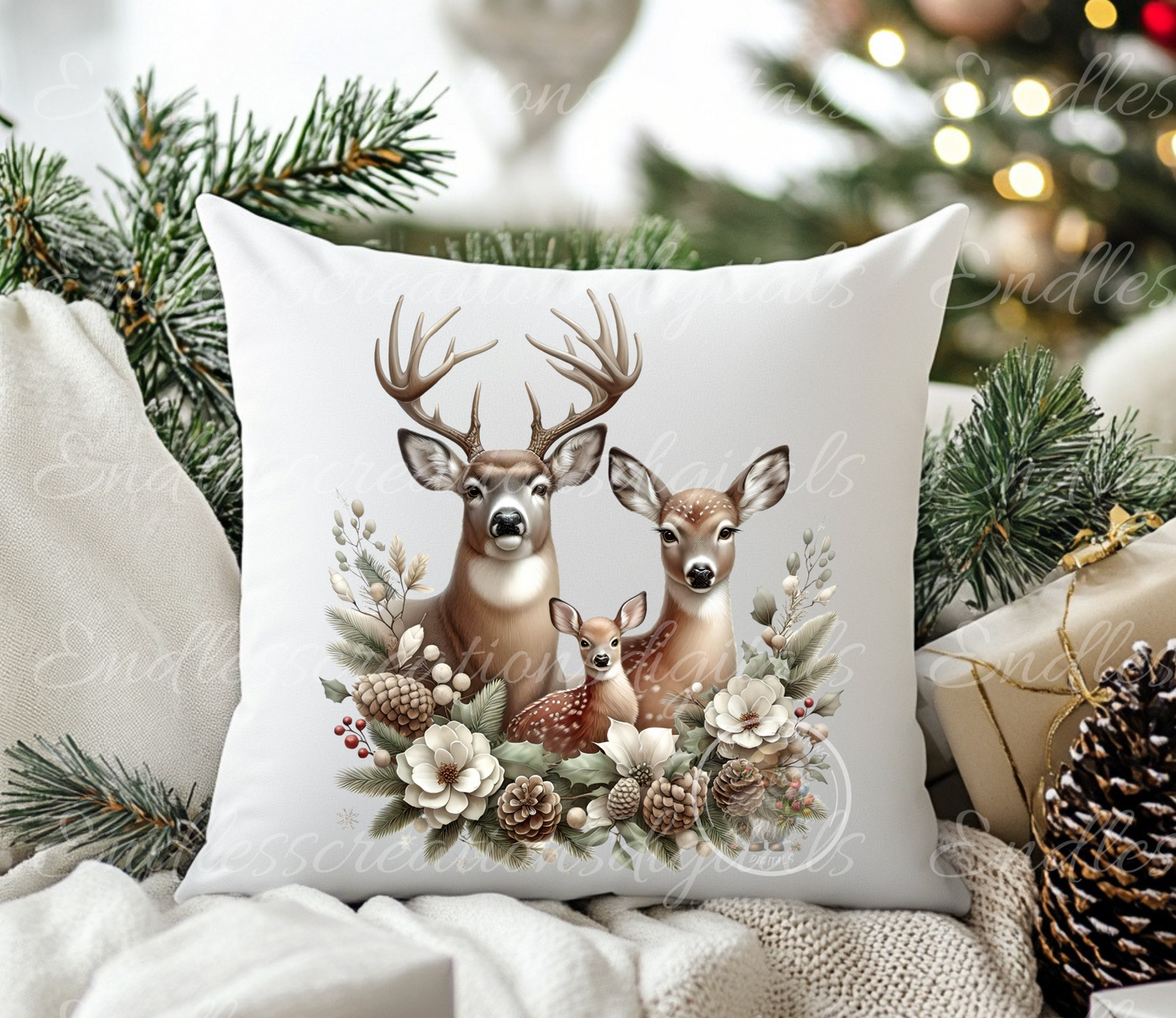 WINTER DEER TRANSPARENCIES