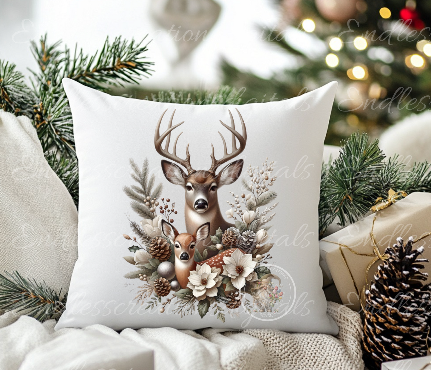 WINTER DEER TRANSPARENCIES