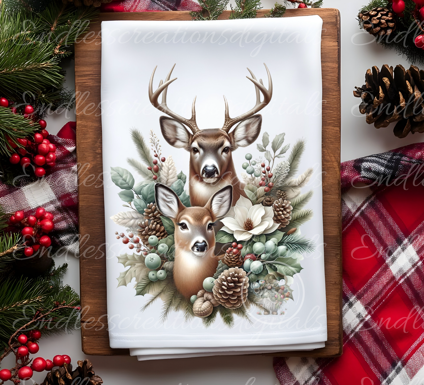 WINTER DEER TRANSPARENCIES