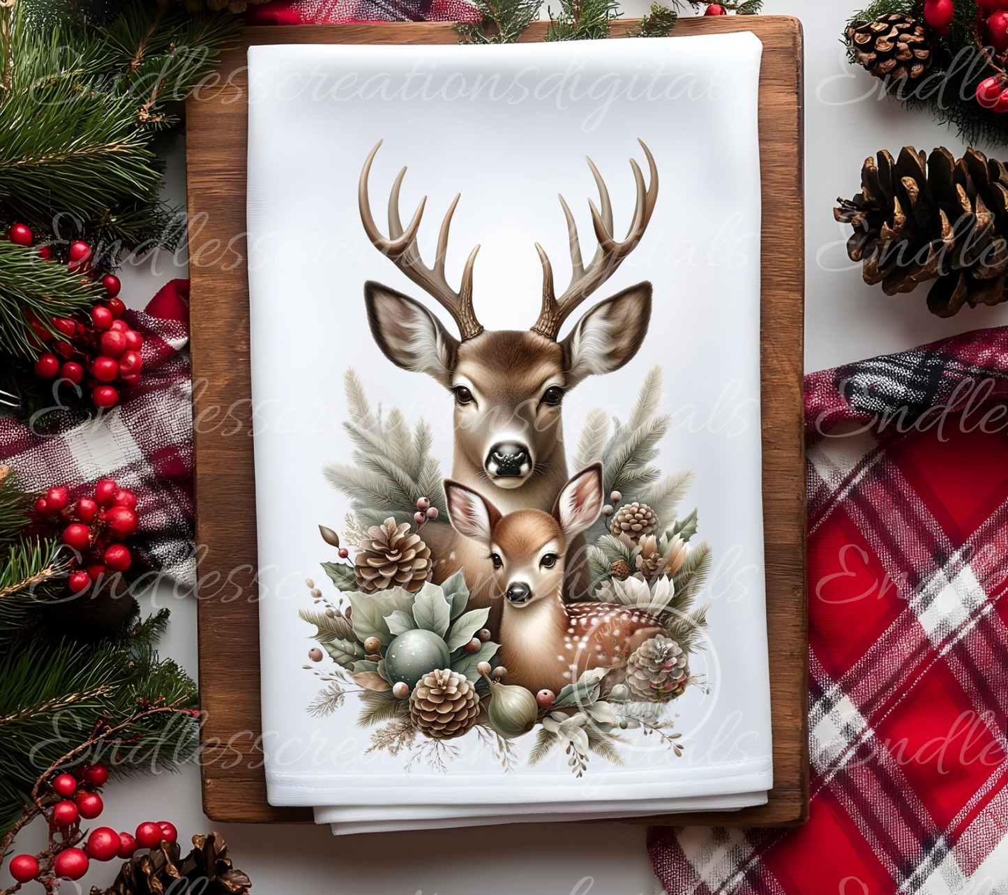 WINTER DEER TRANSPARENCIES