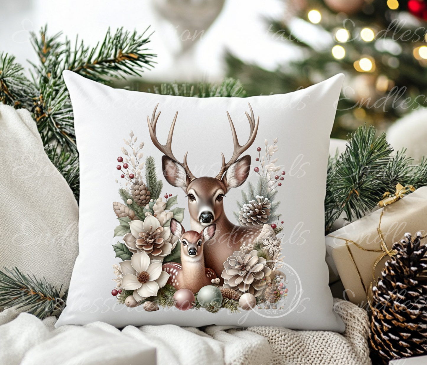 WINTER DEER TRANSPARENCIES
