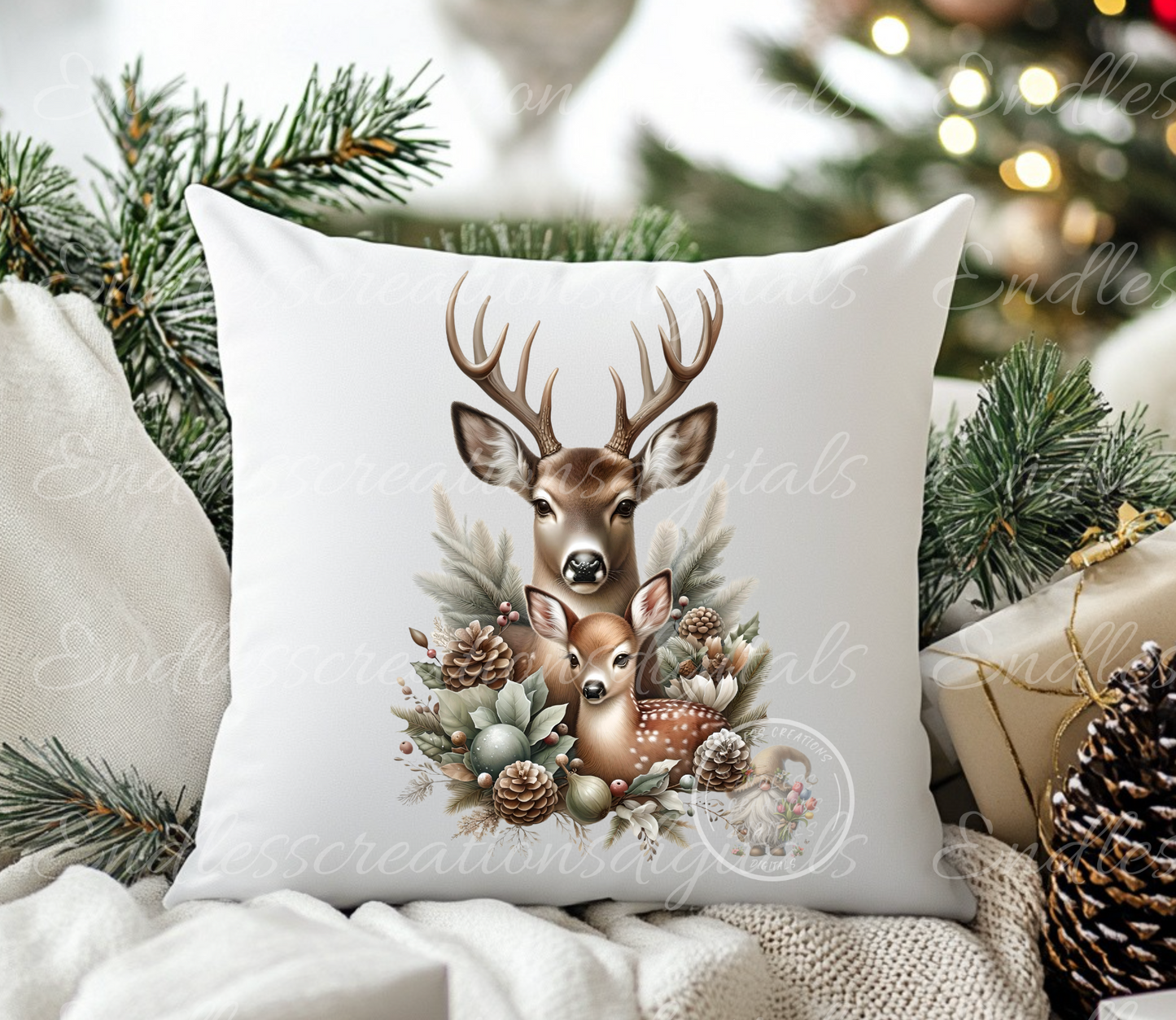 WINTER DEER TRANSPARENCIES