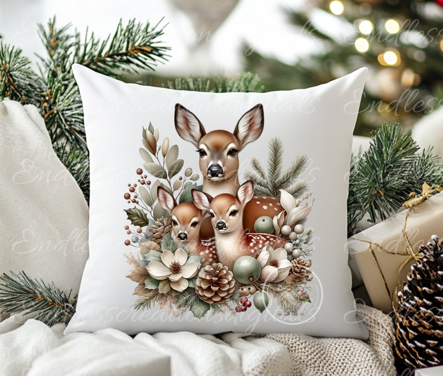 WINTER DEER TRANSPARENCIES