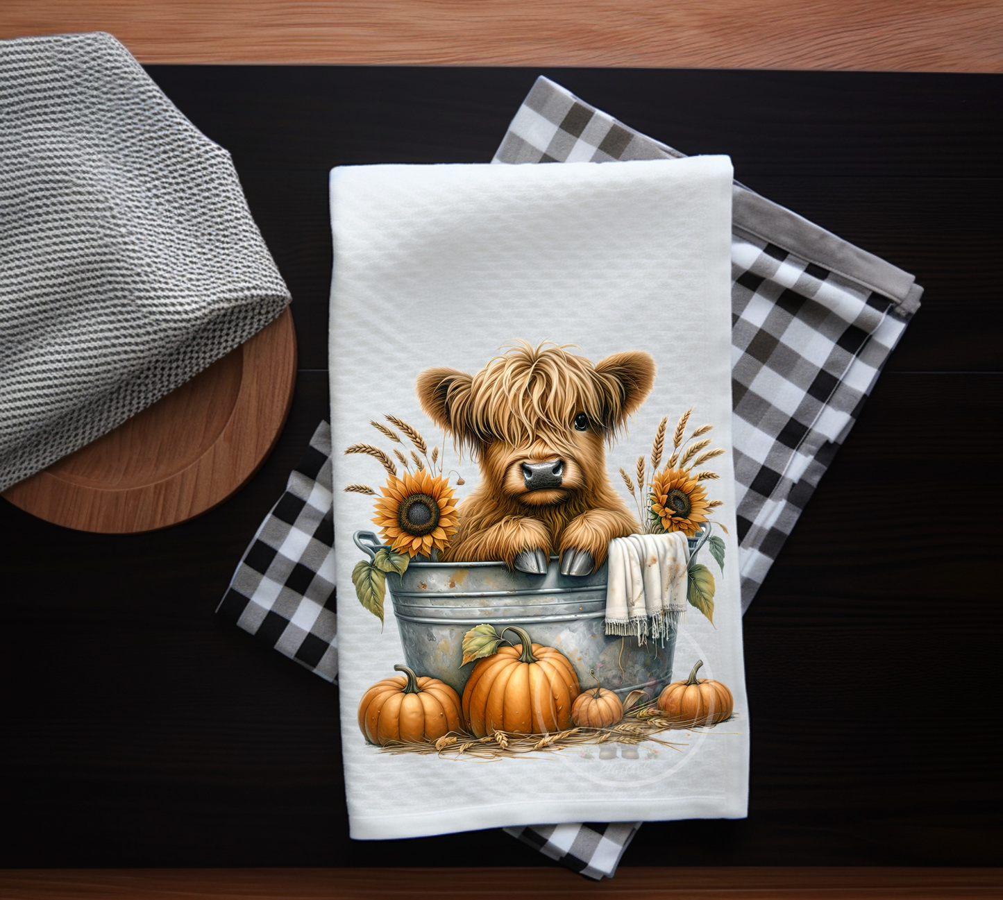 FALL BABY HIGHLAND COWS TRANSPARENCIES