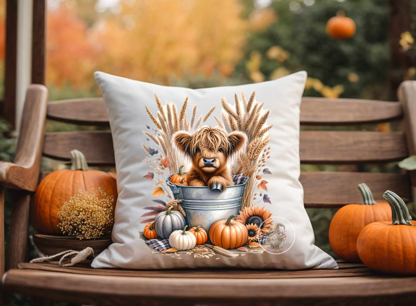 FALL BABY HIGHLAND COWS TRANSPARENCIES