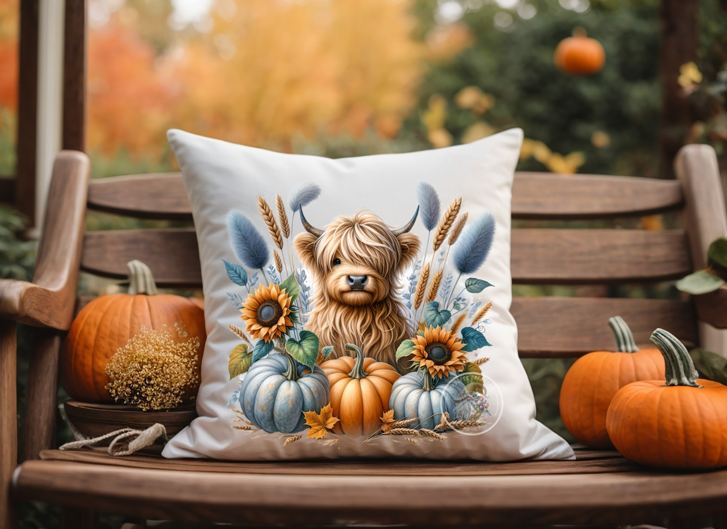 FALL BABY HIGHLAND COWS TRANSPARENCIES