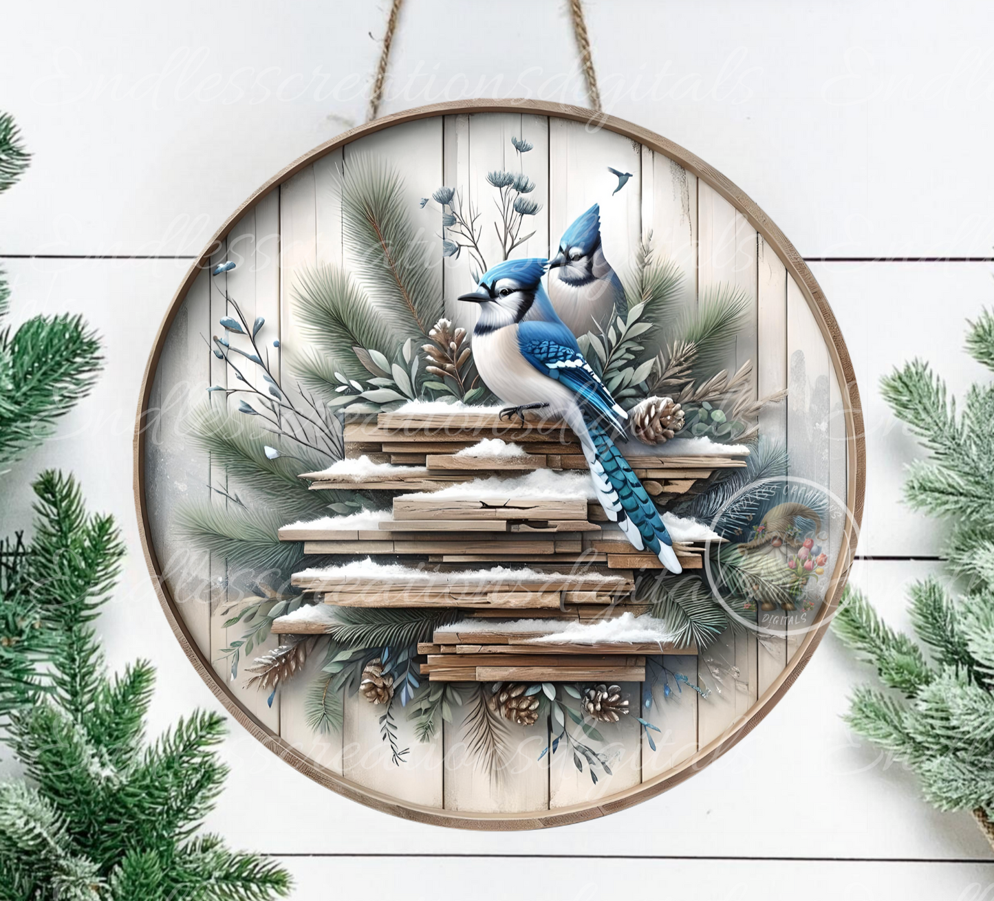 WINTER BLUEJAY CLOCK DESIGN
