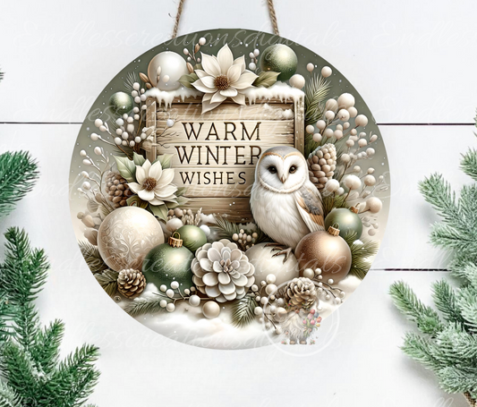 WINTER WISHES SNOW OWL