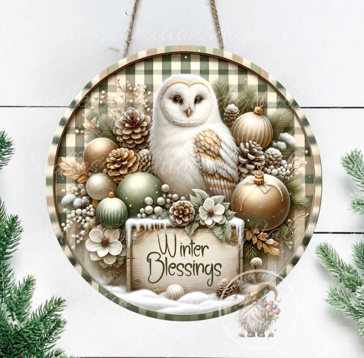 WINTER BLESSINGS OWL
