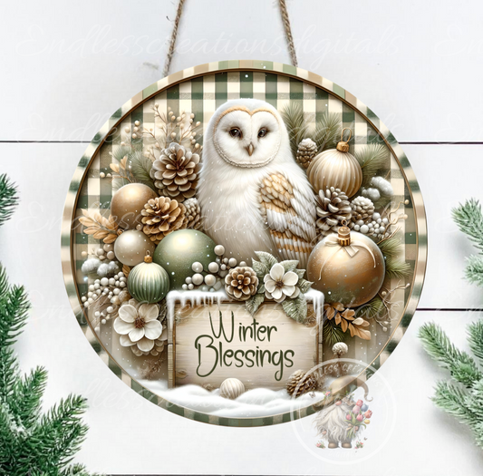 WINTER BLESSINGS OWL