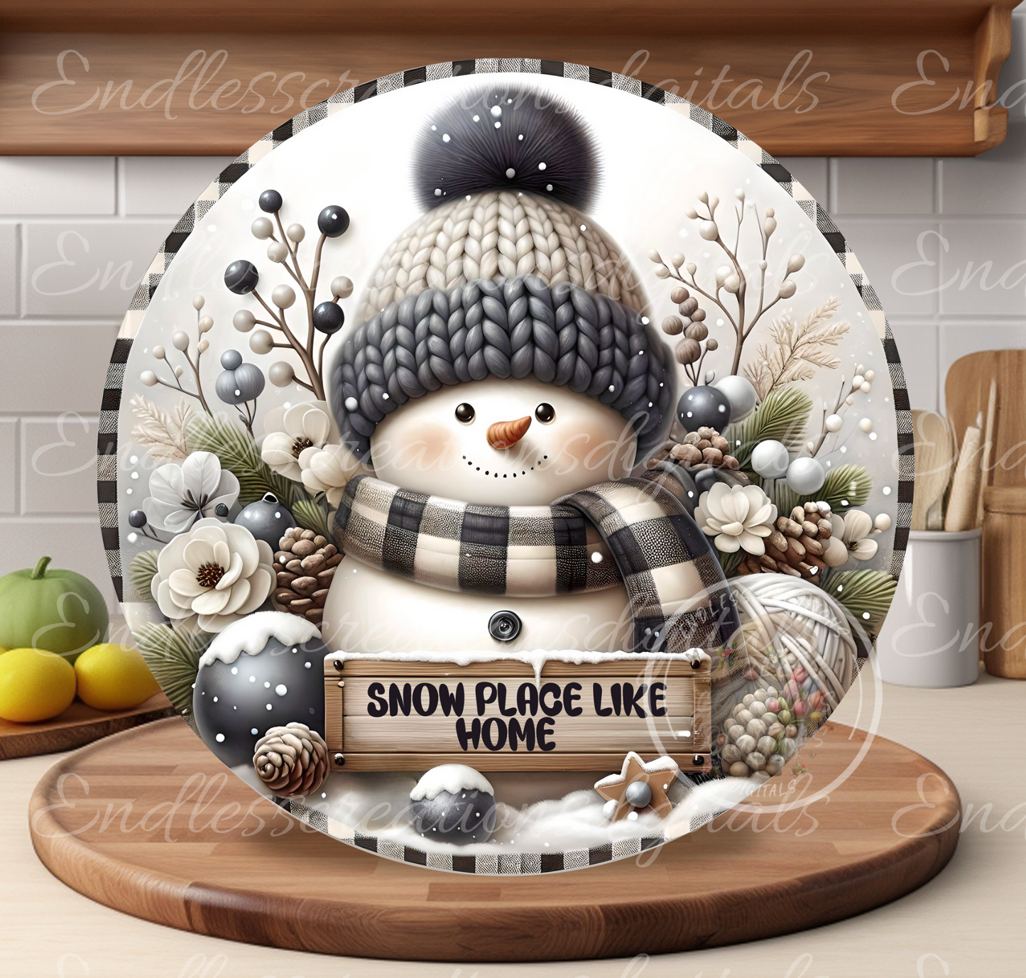 SNOW PLACE LIKE HOME WINTER SNOWMAN