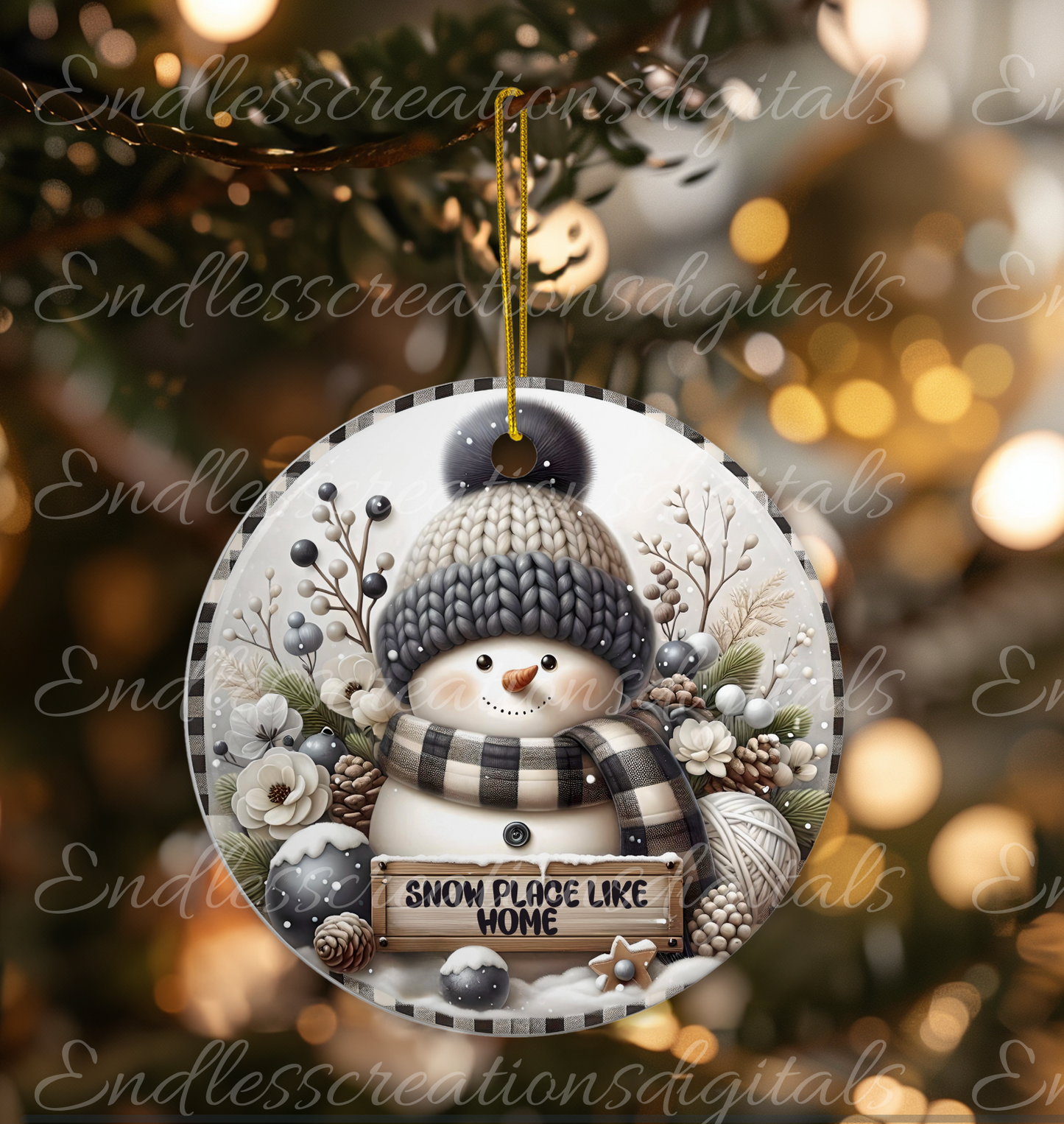 SNOW PLACE LIKE HOME WINTER SNOWMAN