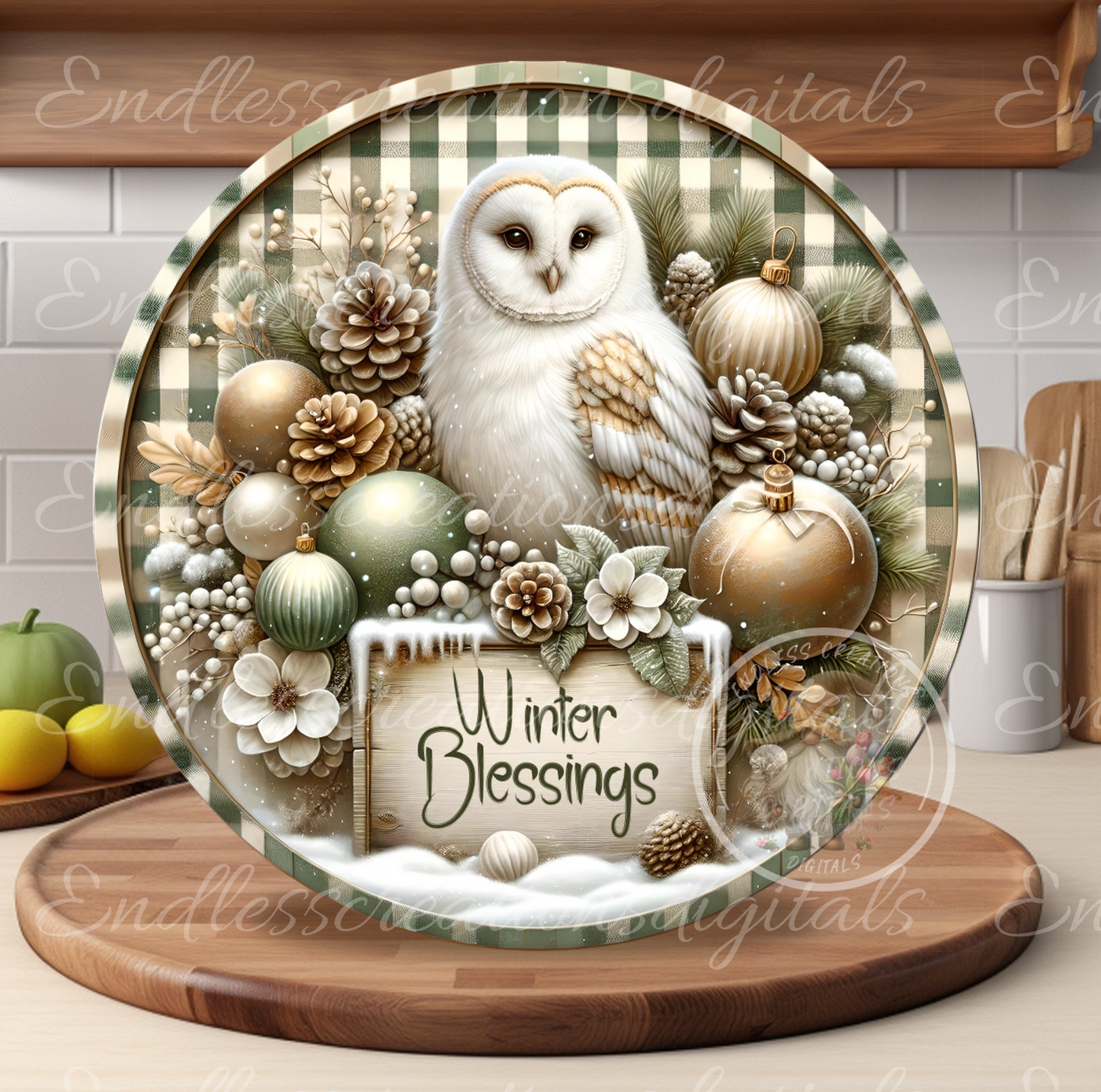 WINTER BLESSINGS OWL