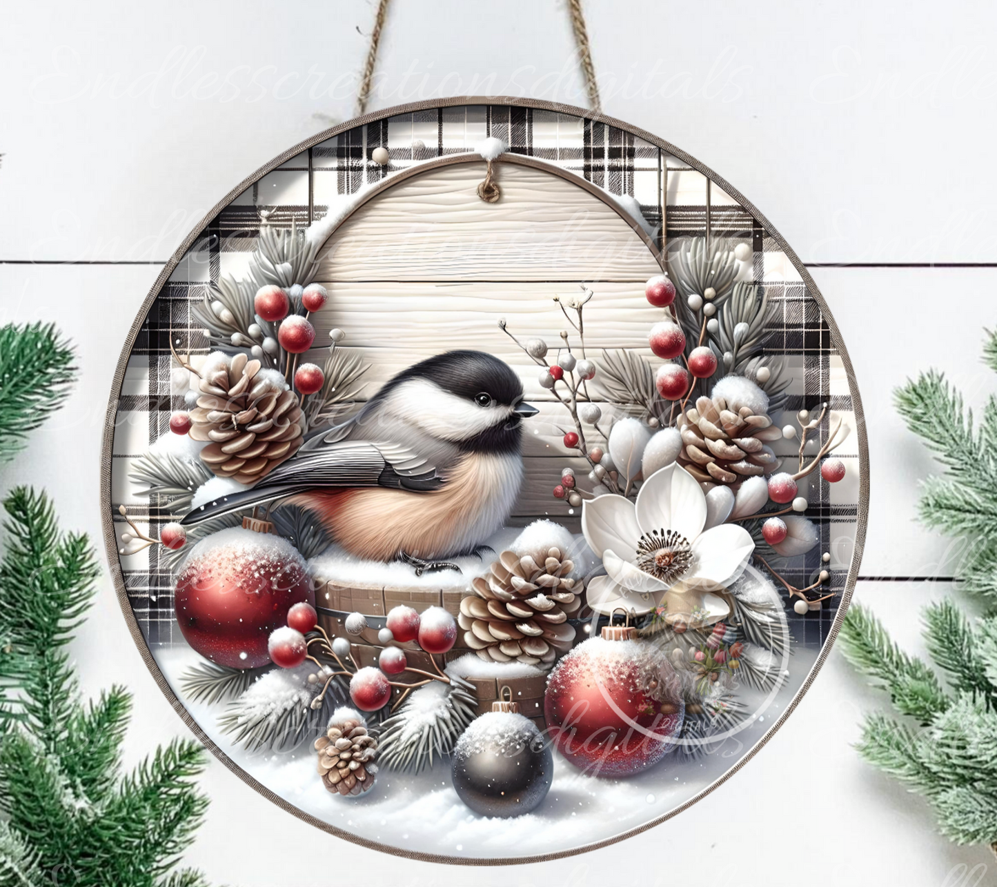 WINTER BLESSINGS CHICKADEE