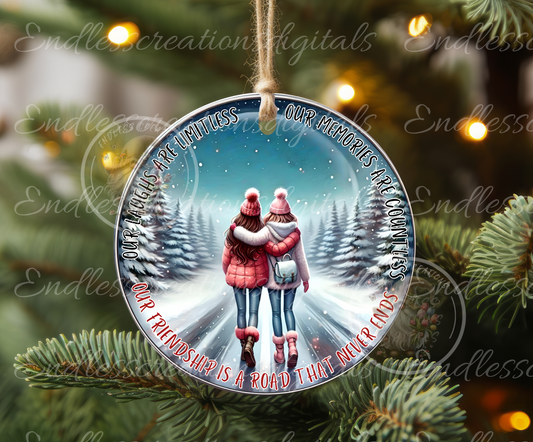 FRIENDSHIP CHRISTMAS ORNAMENT/GIFT TAGS