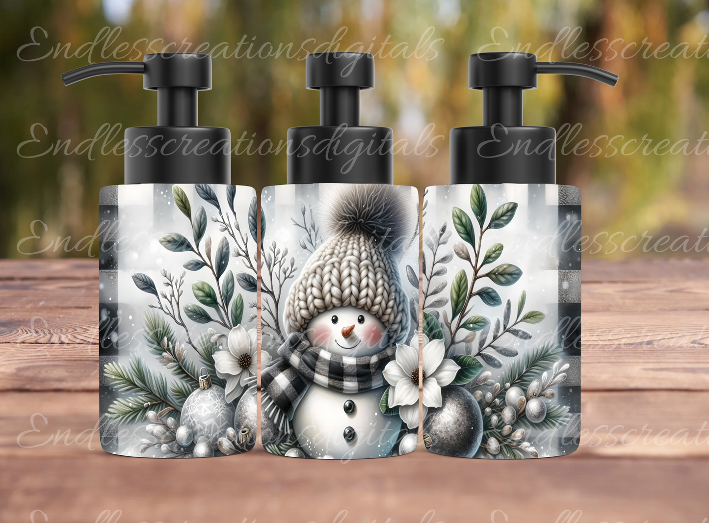 FARMHOUSE BLACK AND WHITE SNOWMAN BUNDLE