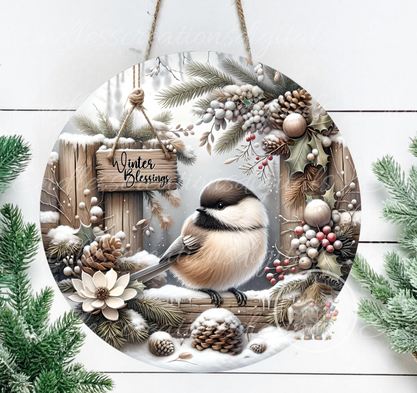 WINTER BLESSING CHICKADEE