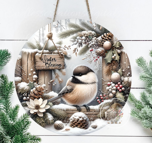 WINTER BLESSING CHICKADEE