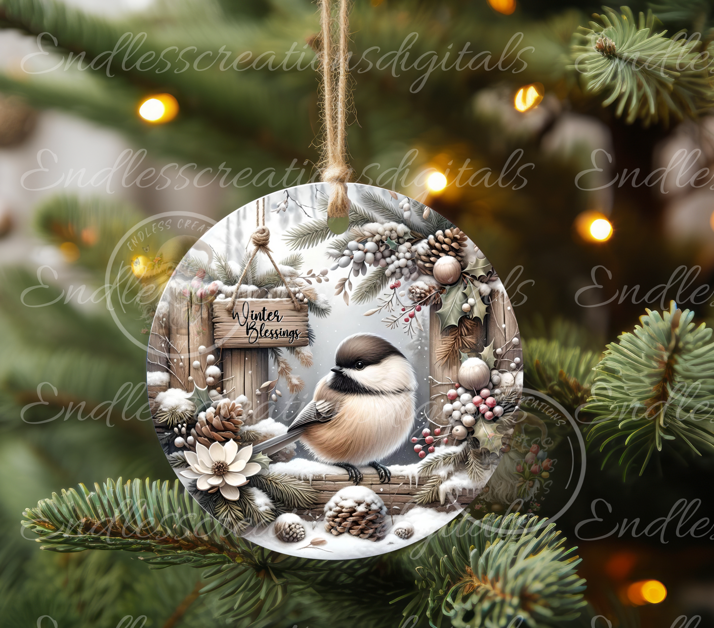 WINTER BLESSING CHICKADEE