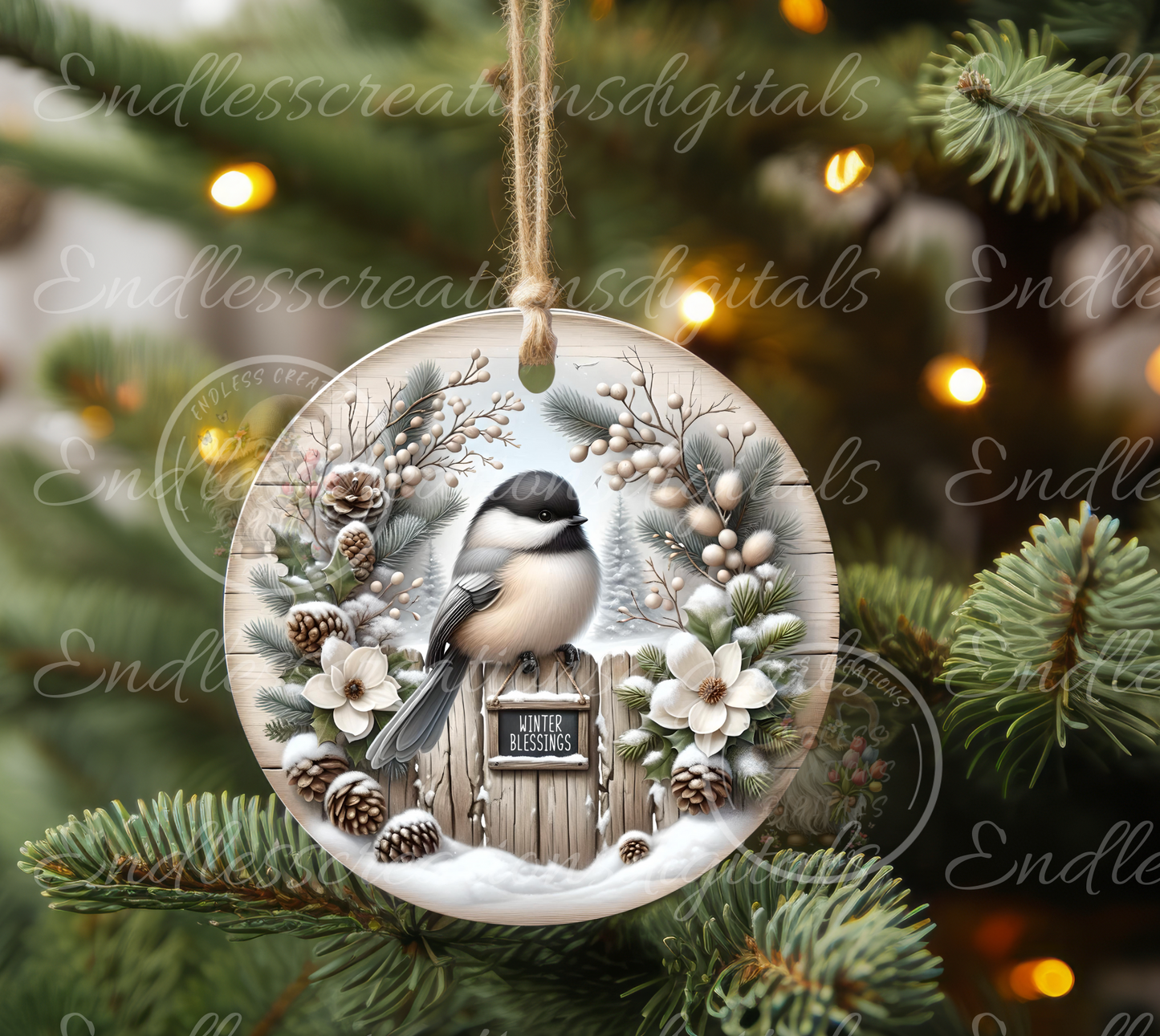 WINTER BLESSING CHICKADEE