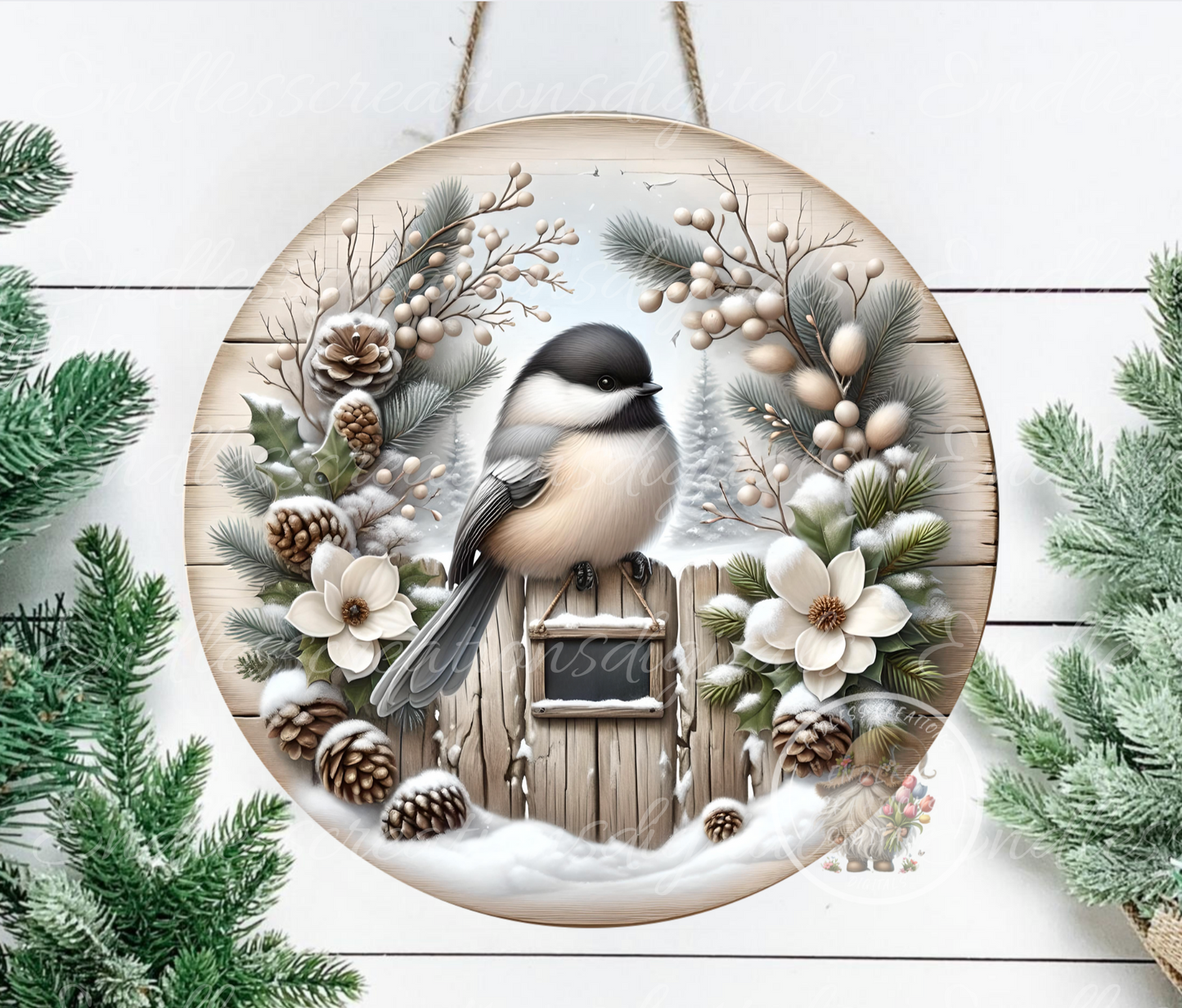 WINTER BLESSING CHICKADEE