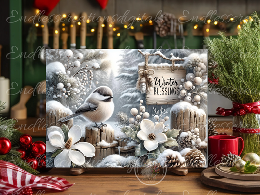 WINTER BLESSING CHICKADEE BUNDLE