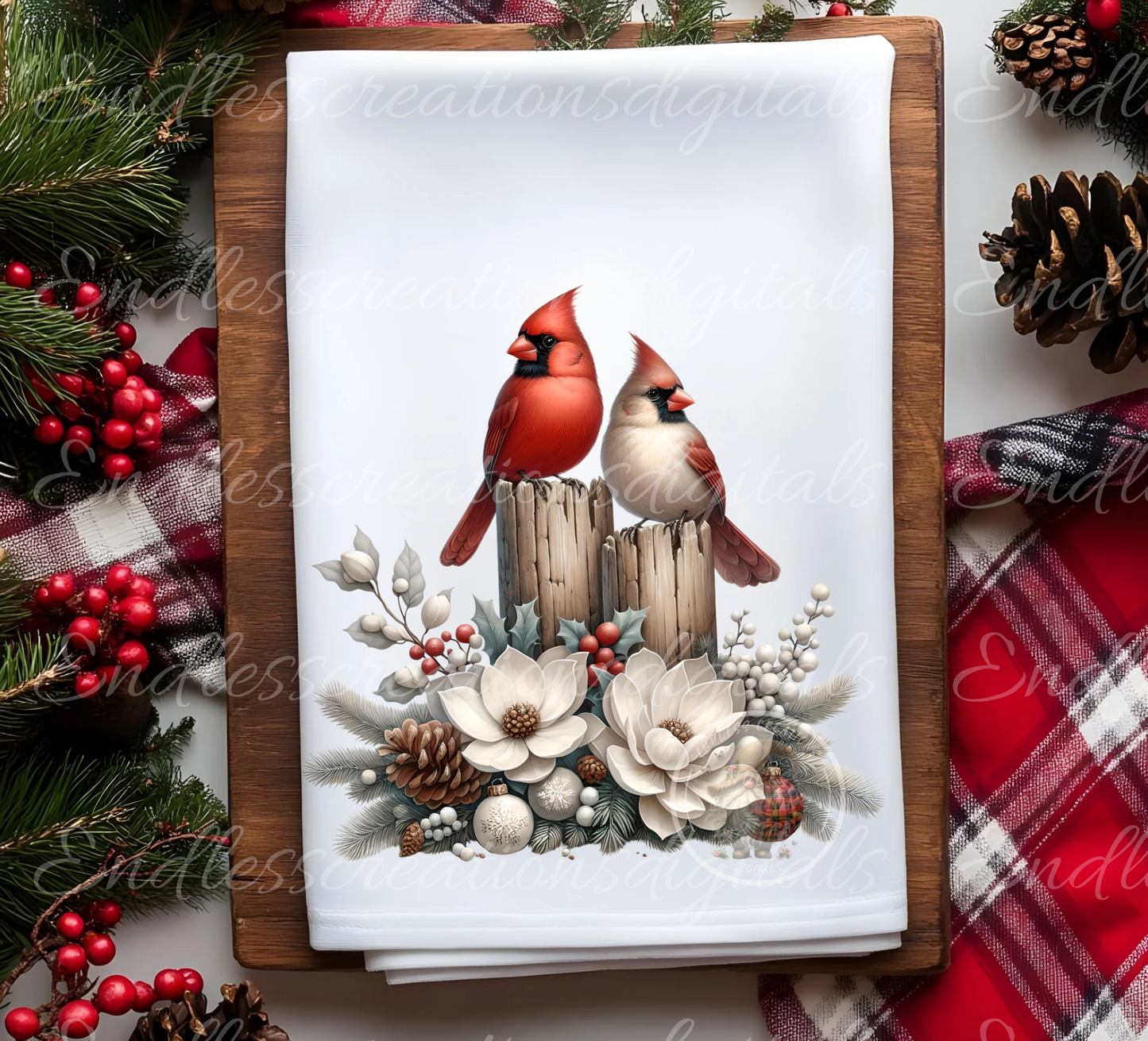 WINTER BLESSINGS CARDINAL COUPLE BUNDLE