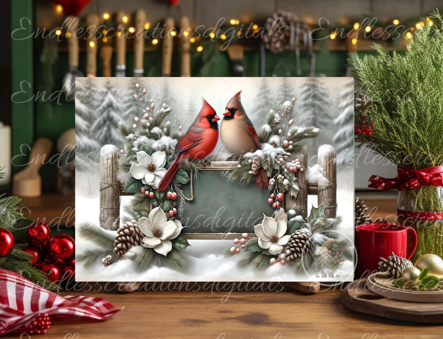 WINTER BLESSINGS CARDINAL COUPLE BUNDLE