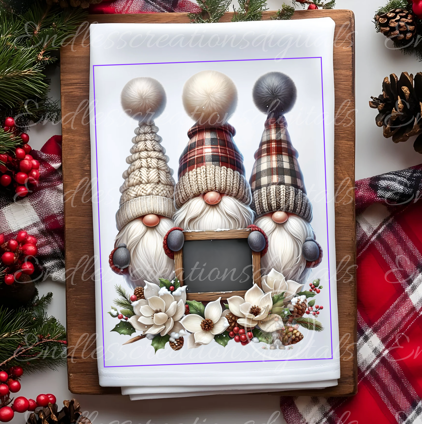 GNOMES FOR THE HOLIDAYS (NO TEXT) BUNDLE WITH TRANSPARENCIES