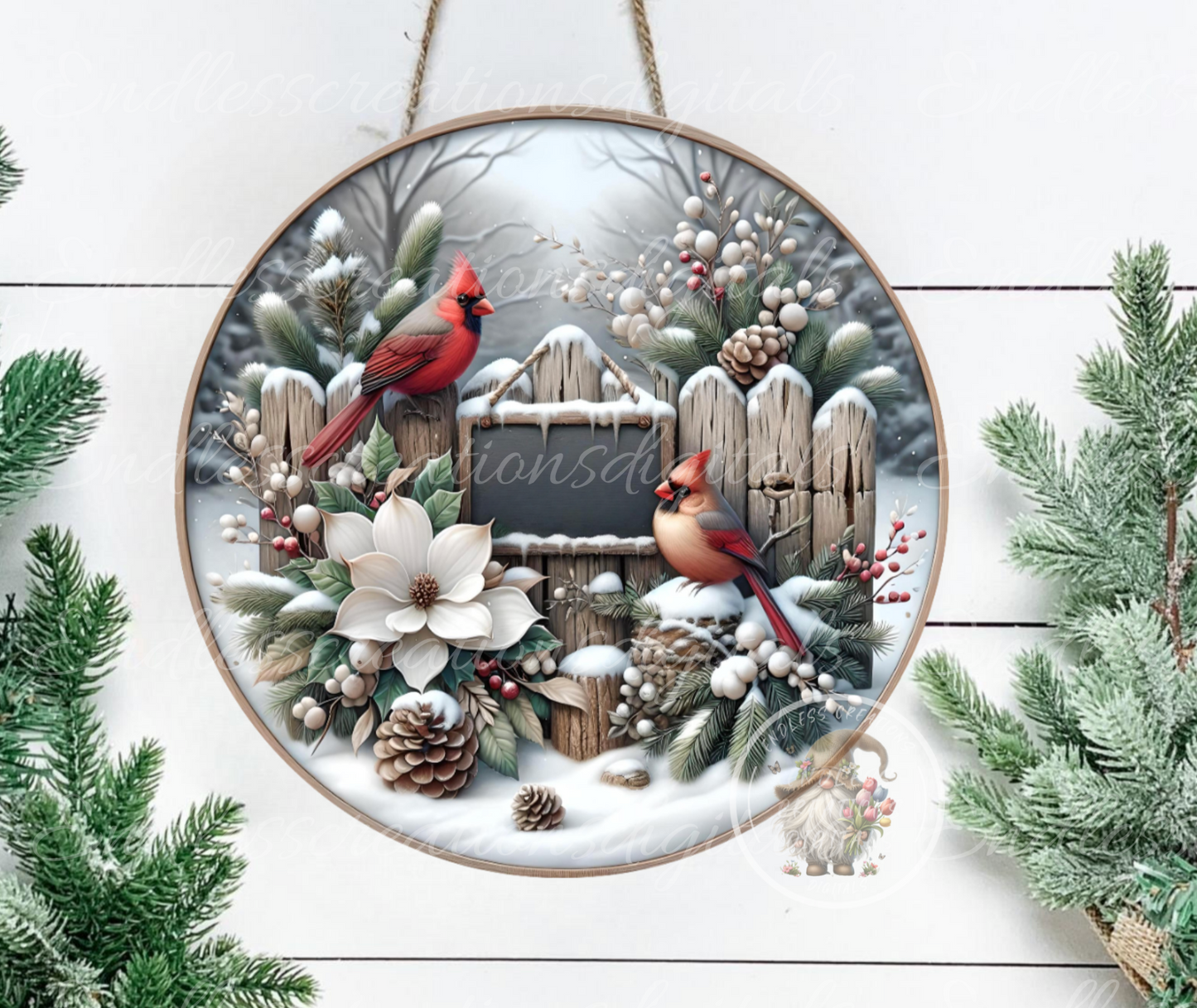 WINTER BLESSINGS CARDINAL PAIR