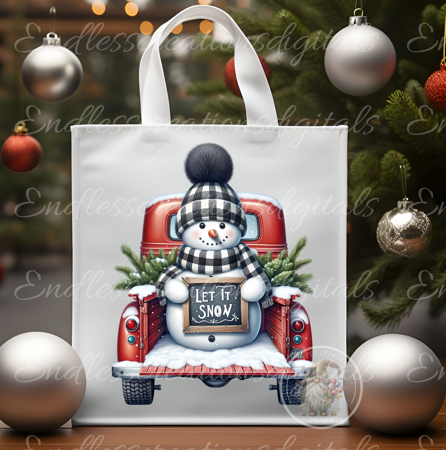 RED TRUCK SNOWMAN WINTER BUNDLE