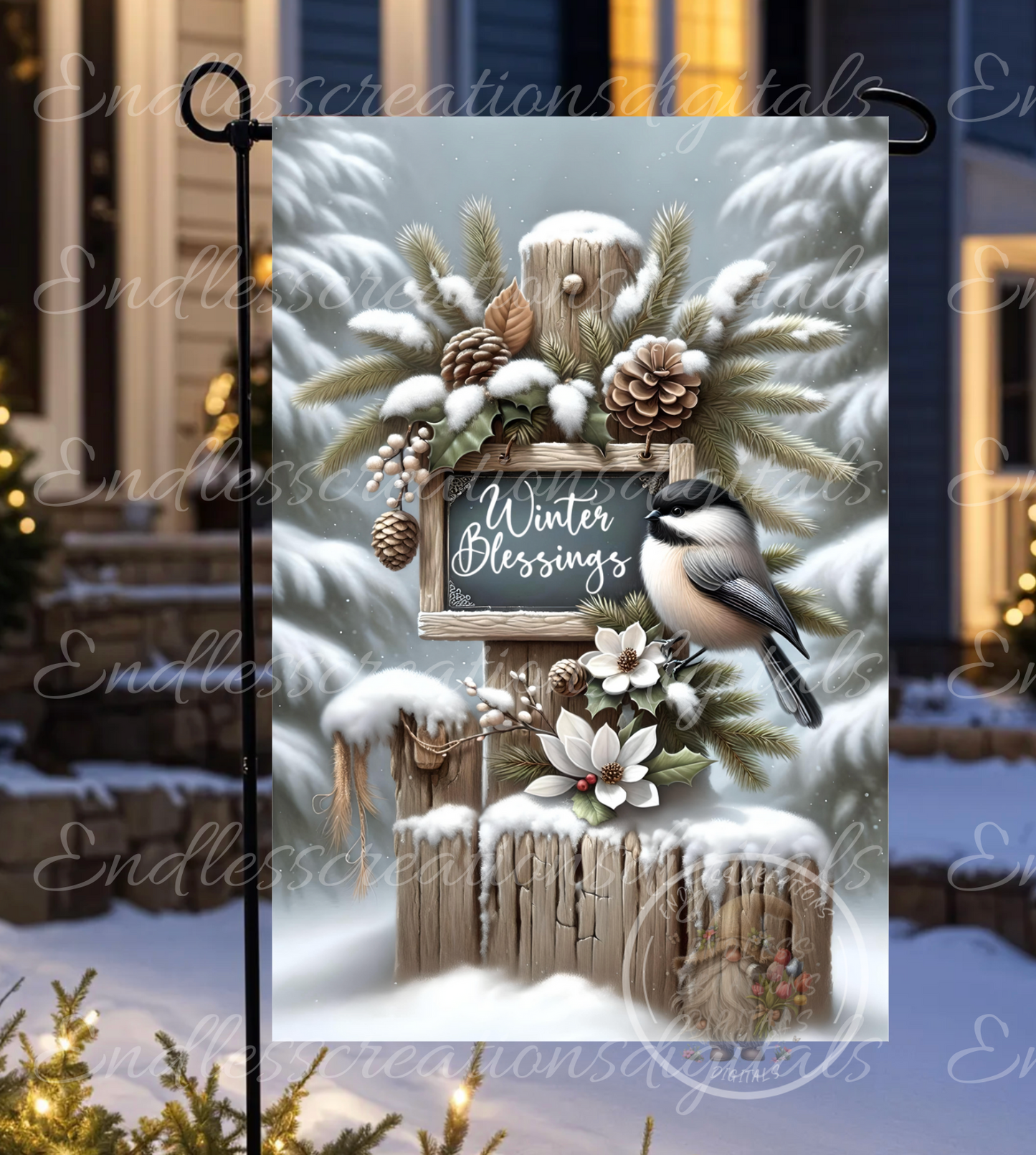CHICKADEE WINTER BLESSINGS
