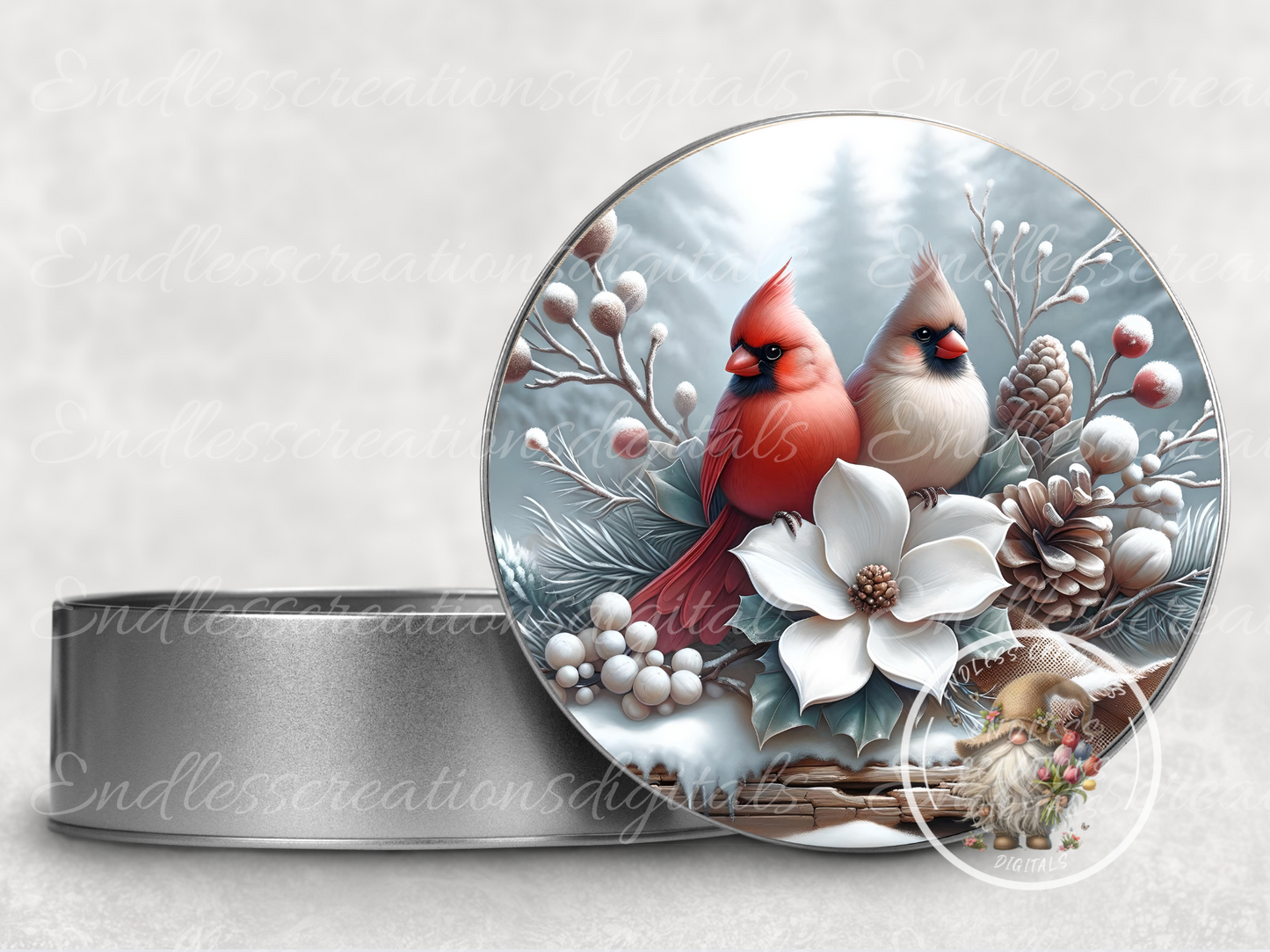 PAIR OF WINTER CARDINALS BUNDLE