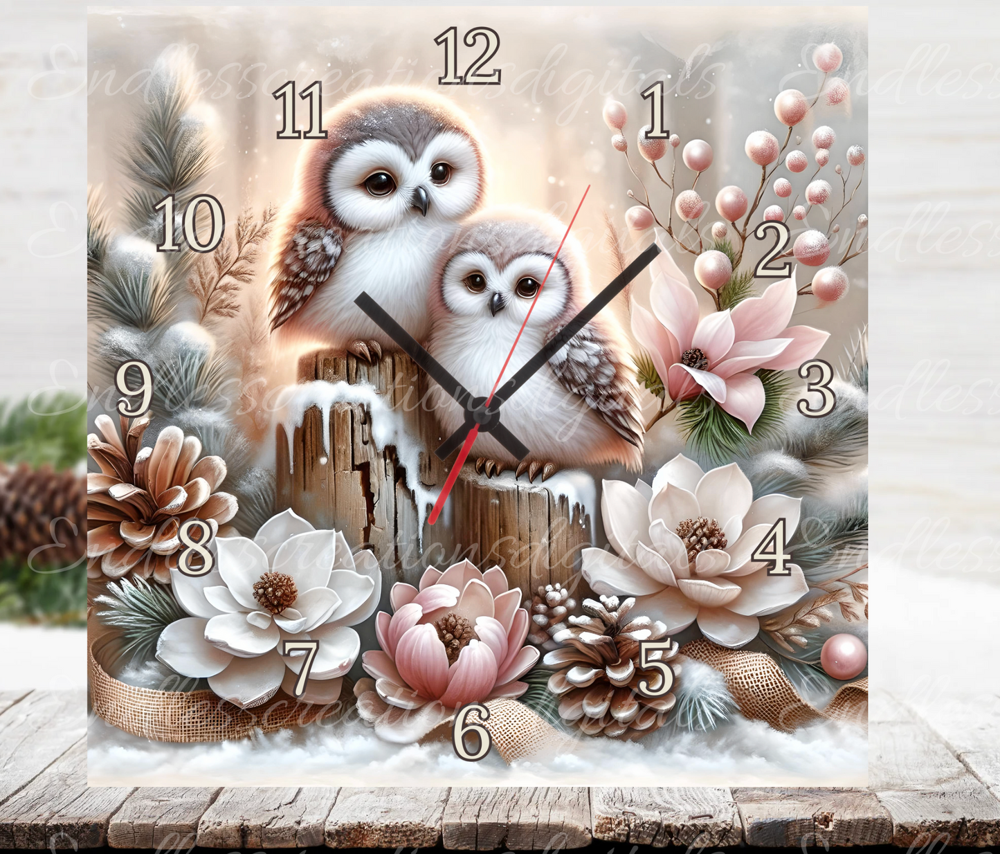 ROSE GOLD WINTER OWLS BUNDLE OF 6