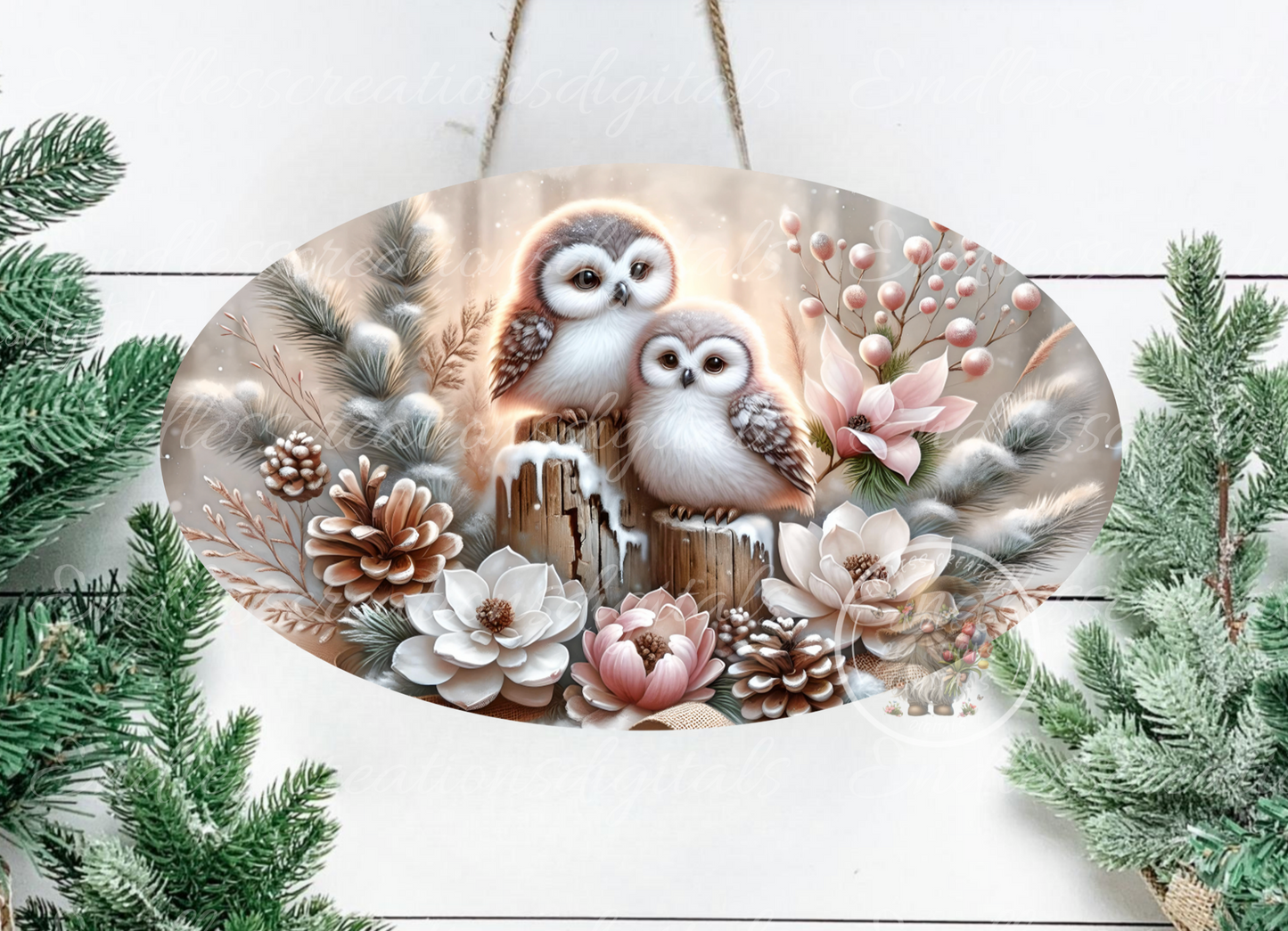 ROSE GOLD WINTER OWLS BUNDLE OF 6