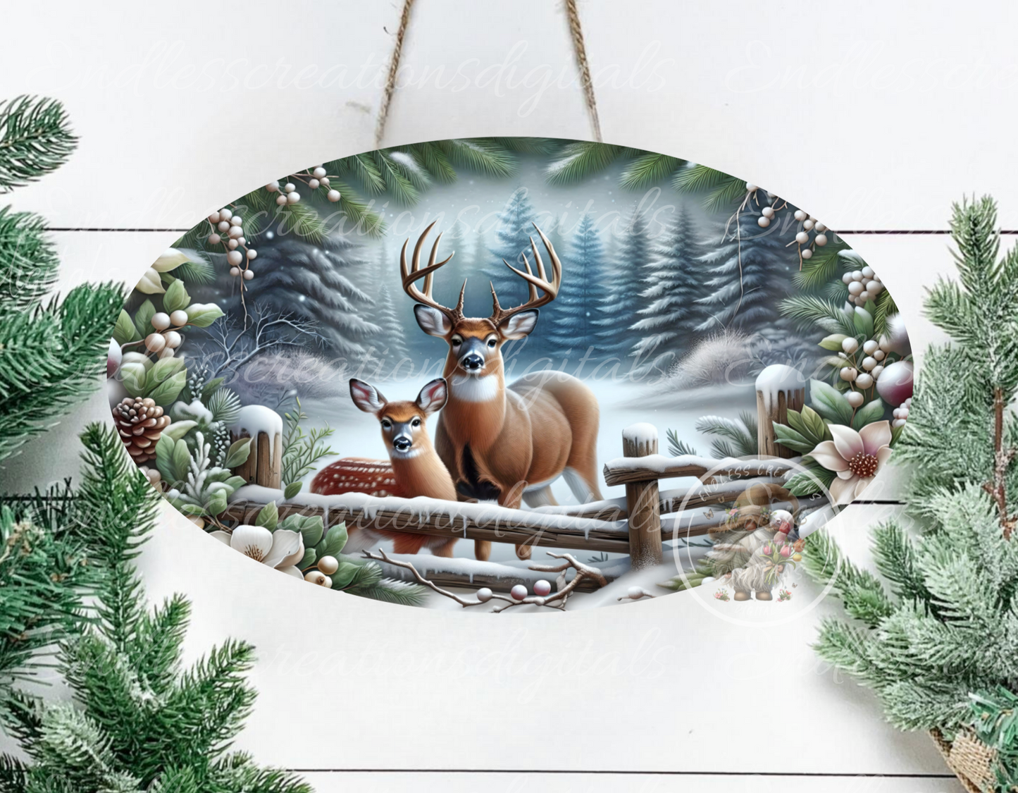 WINTER DEER BUNDLE OF 6 DESIGNS