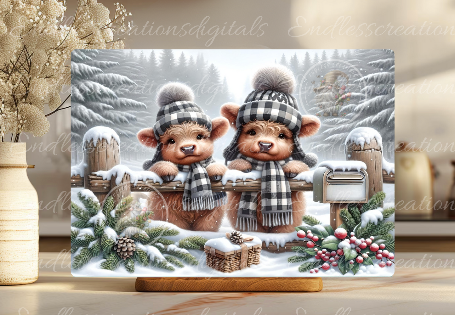 PAIR OF BABY HIGHLANDS RECTANGLE/TINS