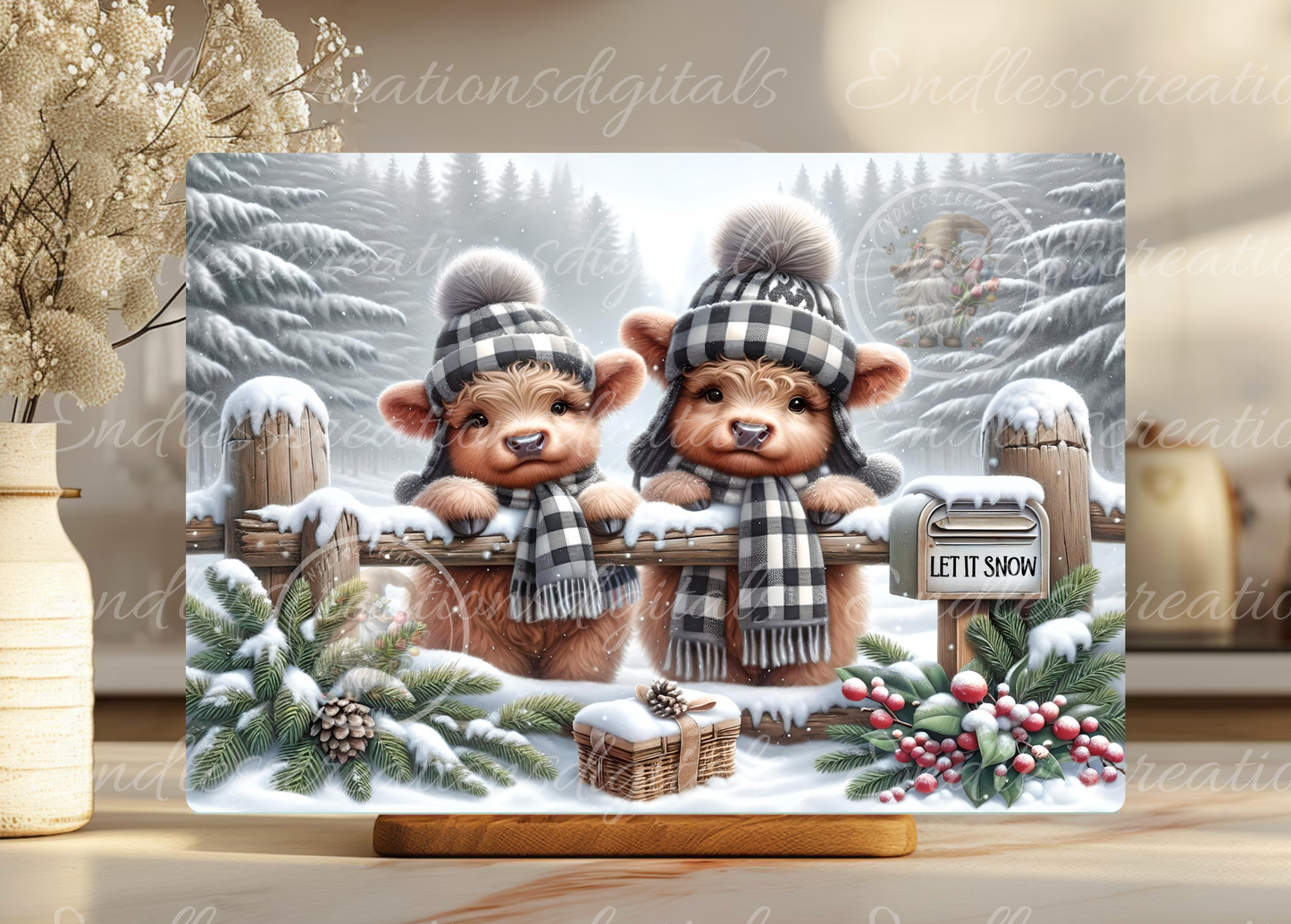 PAIR OF BABY HIGHLANDS RECTANGLE/TINS