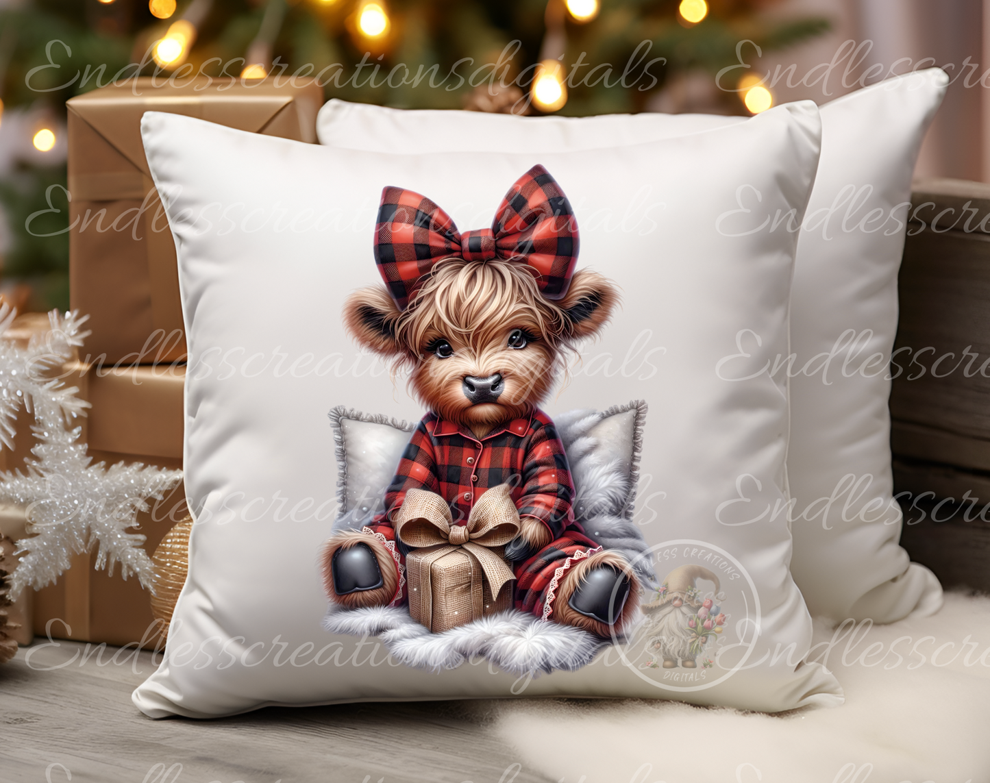 HOLIDAY WINTER HIGHLAND GIRLS TRANSPARENCIES BUNDLE OF 8