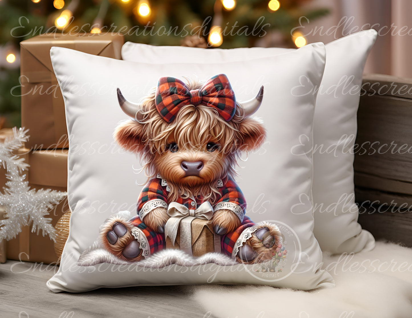 HOLIDAY WINTER HIGHLAND GIRLS TRANSPARENCIES BUNDLE OF 8