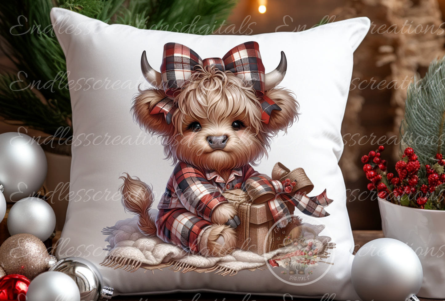 HOLIDAY WINTER HIGHLAND GIRLS TRANSPARENCIES BUNDLE OF 8