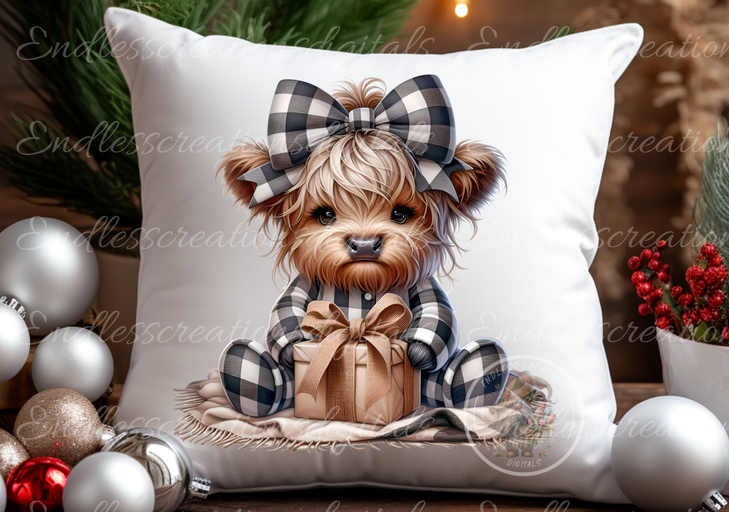 HOLIDAY WINTER HIGHLAND GIRLS TRANSPARENCIES BUNDLE OF 8