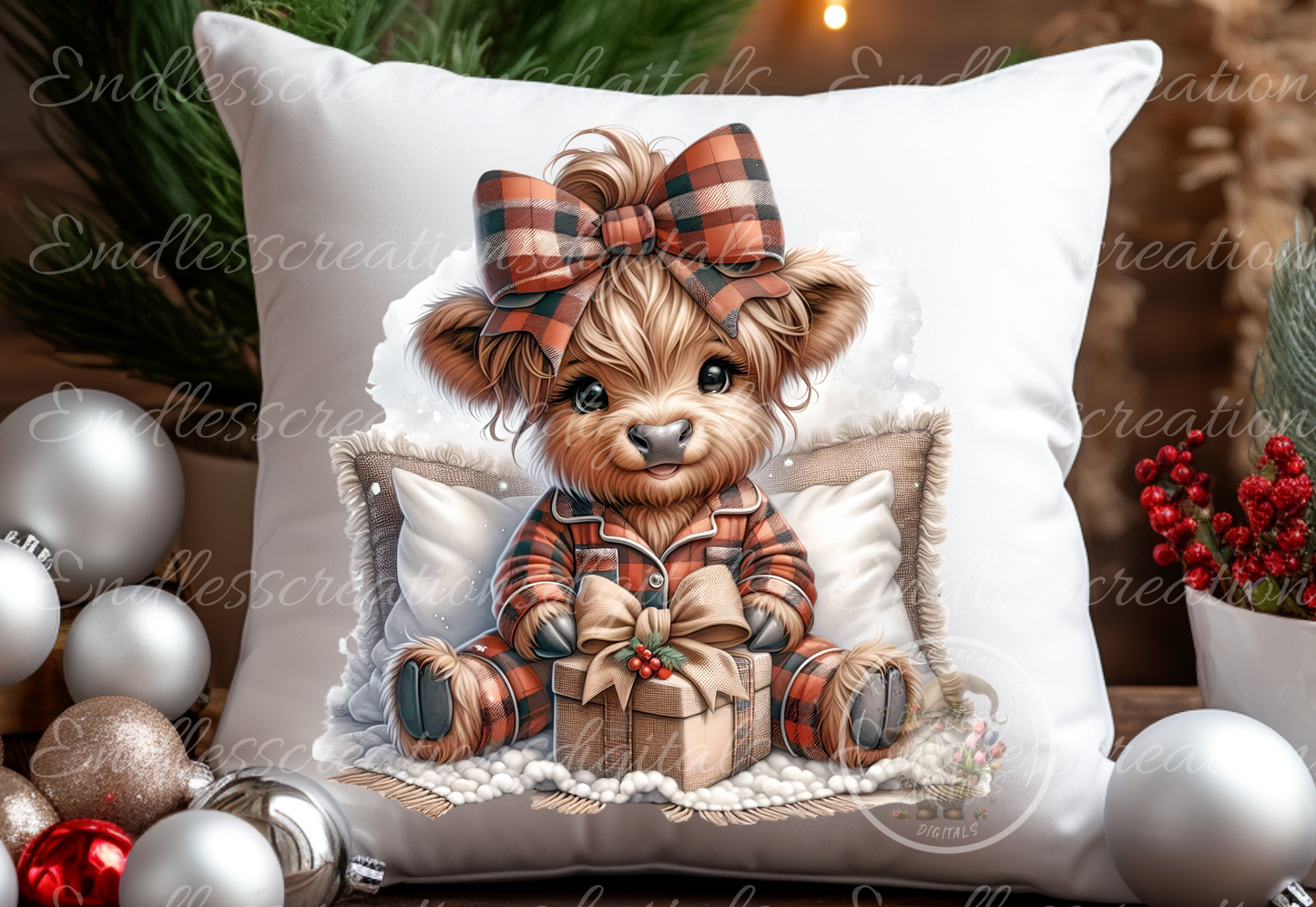 HOLIDAY WINTER HIGHLAND GIRLS TRANSPARENCIES BUNDLE OF 8